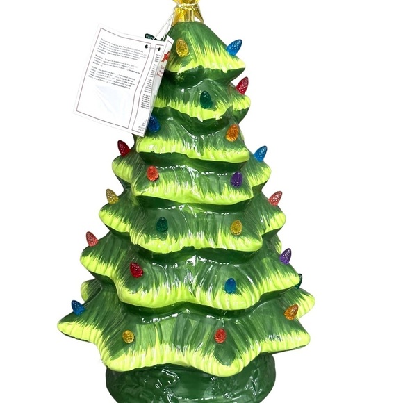 Mr Christmas Nostalgic Ceramic Green Christmas tree  15” Battery Operated NWB - Picture 3 of 8